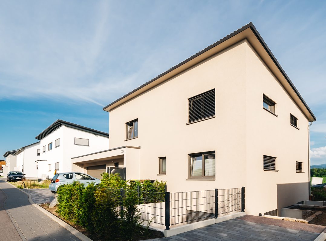 Neubau Einfamilienhaus mit Pultdach in Sinzheim-Leiberstung