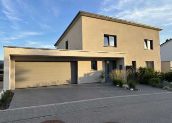Einfamilienhaus_Leiberstung_Pultdach_Garage